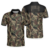 Camouflage Print Summer Golf Polo