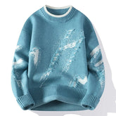 Patchwork Distressed Knit Pullover