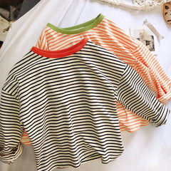 Striped Long Sleeve Baby Tee