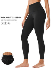 Women's Super Soft Leggings High Waisted Tummy Control No See Through Workout Yoga Running Athletic Push Up Gym Fitness Leggings