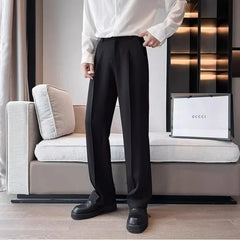Classic White Wide-Leg Dress Pants