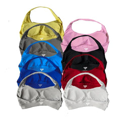 KEEP THAT PUMP Strappy Sports Bra With Logo High Support Womens Yoga Seamless Workout Top Elasticity Fitness Running Gym Bras