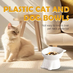 Cat Bowl Pet Accessories Ceramic Diagonal High Feet Cute Protection Cervical Spine Dog Bowl Drink Water Bowl Pet Supplies
