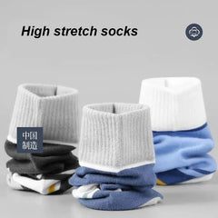 Men’s Breathable Cotton Crew Socks – 6-Pair Set