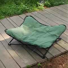 Foldable Outdoor Pet Bed Waterproof Detachable Kennel with Bite Resistant Comfort Pad for Dogs Cats Camping Travel Pet Supplies