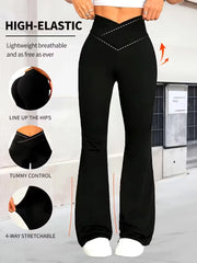 Women'S High-Waisted Leggings - Stretchy Yoga Pants with Tummy Control, Non-Slip Grip, All-Season Workout Leggings for Gym,