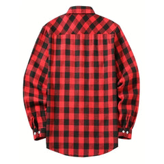 Classic Plaid Flannel Shirt Men