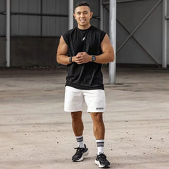 Sleeveless T-shirt Men Quick-drying Fitness Bodybuilding Shirt Male Fashion Basketball Vest Mesh Breathable Summer Gym Tank Men