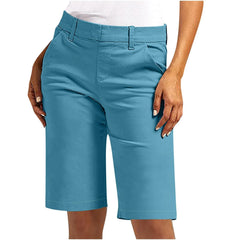 Trendy High Waist Chino Shorts