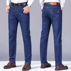Classic Straight Stretch Denim Jeans