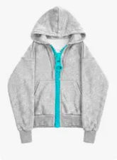 Mens Hoodie Oversized Zipper Streetwear Sweatshirt Harajuku Unisex Loose Fit Couple Style Casual Fashion Trend Arrival American