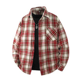 Plaid Flannel Casual Long Shirt