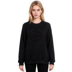 Beaded Casual Pullover Sweatshirt Women