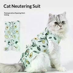 Pet Neutering Suit Cat Postoperative Recovery Clothes Anti-Licking Adjustable Wound Protective Clothing Pet Supplies