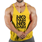 Gym T-shirts Muscle Men's Clothes Workout Fitness Shirt Singlets Tank Top Vest Man Sportswear Muscular Bodybuilding Stringer