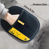 Pet Cats Hair Remover Gloves Electrostatic For Dogs Reusable Washable Grooming Glove With 2-In-1 Lint Roller Brush