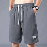 Ice Silk Straight Cropped Shorts