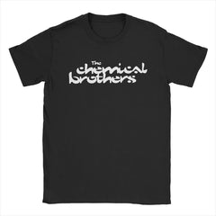 Men's The Chemical Brothers T Shirts Pure Cotton Tops Funny Short Sleeve Round Neck Tee Shirt Graphic T-Shirts