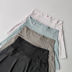 High Waist Tennis Skirt Shorts