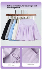 Women‘s Tennis Skirt Summer High Waist Flared Golf Skirt with Built-in Shorts 2 in 1 Athletic Quick Dry Shorts Skirt Pickleball