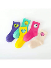 Smiley Kids Mid Calf Socks