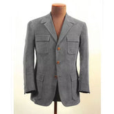 Faux Suede Slim Fit Blazer