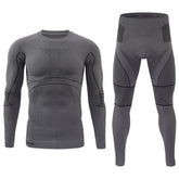 Men Sport Thermal Underwear Suits Outdoor Cycling Compression Sportswear Quick Dry Breathable Clothes Fitness Running Tracksuits