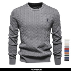 Giraffe Embroidered Knit Pullover