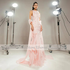 Beaded Mermaid Formal Evening Gown