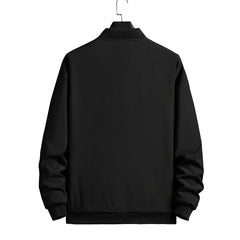 Slim Casual Zip Bomber Jacket