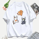 Three Cats Climbing Casual Tee
