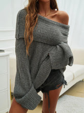 Elegant Off Shoulder Knit Pullover