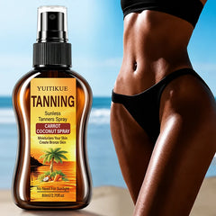 Portable Hydrating Self Tanning Mist Lightweight Fast Absorb Body Spray Create Soft Bronze Complexion For All Skin Tones