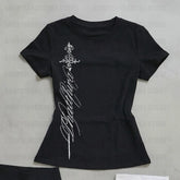 V Neck Slim Vintage Tee