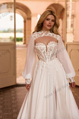 Elegant Boho Sweetheart Wedding Gown