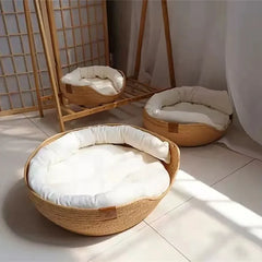 Woven Rattan Cozy Sleeping Nest