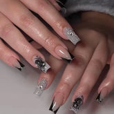 Halloween Bug Pattern Press Nails