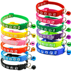 Colorful Cartoon Bell Pet Collar