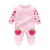 Sweet Striped Baby Girl Romper