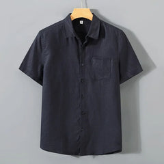 Solid Loose Short Sleeve Shirt