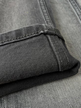 Men's Loose Straight Jeans, Vintage Dark Grey Washed, Casual Daily Wear, Comfortable & Versatile, All Sizes
