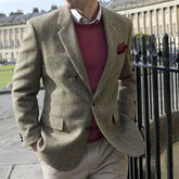 Vintage Herringbone Suit Jacket