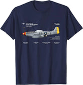 P51 Mustang Graphic Cotton Tee