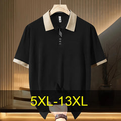 Oversized Contrast Summer Polo Shirt