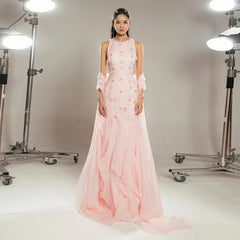 Beaded Mermaid Formal Evening Gown