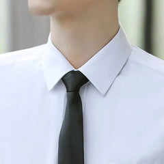 Slim Breathable Dress Shirt Men