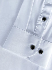 Patchwork Elastic Business Casual Shirt