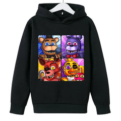 Kids Cartoon Sporty Pullover Hoodie
