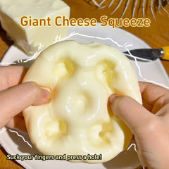 Shapeable Cheese Cube Stress Ball