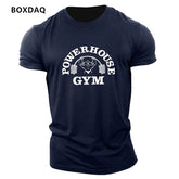 Gym Weightlifting Sports Men's T-Shirts Summer Short Sleeve Fitness Sports Male T Shirt O-Neck Casual Loose Tops 6XL Plus Size